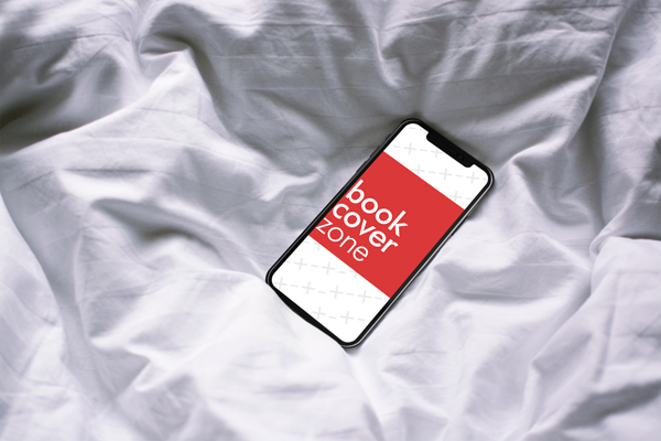 Mockup of iPhone X on Bed