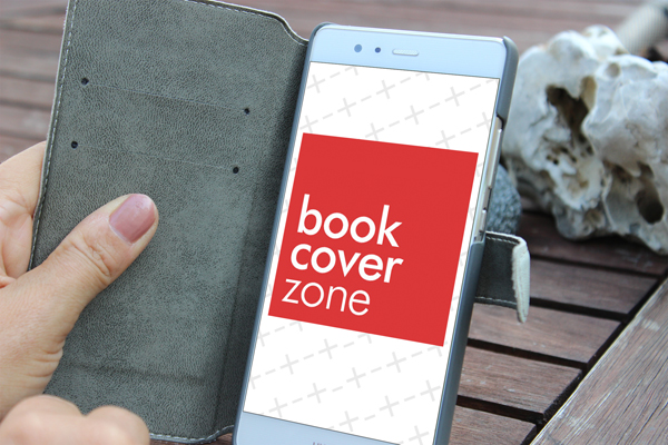 Mockup of Woman Using Android Smartphone Outdoors