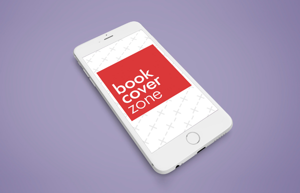 White iPhone Mockup on Lilac Background