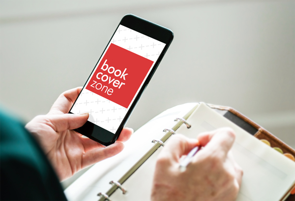 Mockup of a Person Taking Notes on iPhone