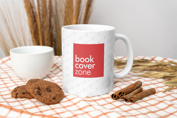 Mug on Kitchen Table with Cookies and Cinnamon