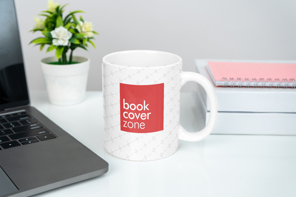 Mug on Office Desk Mockup