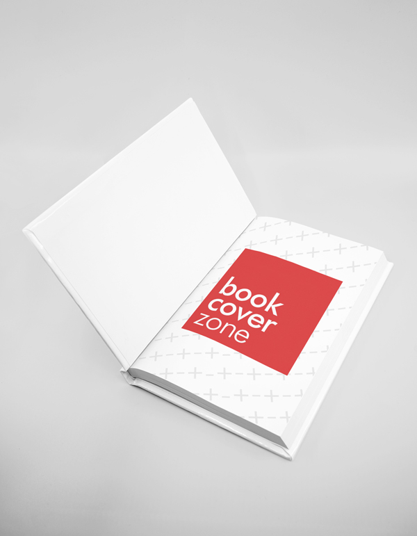 Opened Hardcover Book Mockup