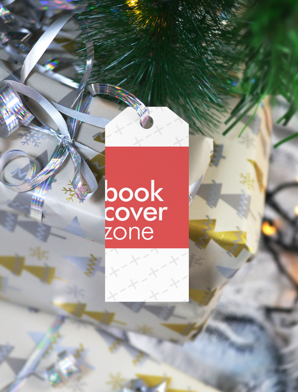 Christmas Present Gift Box Label Tag Mockup