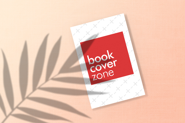 Portrait Greeting Card Mockup with Leaf Shadow