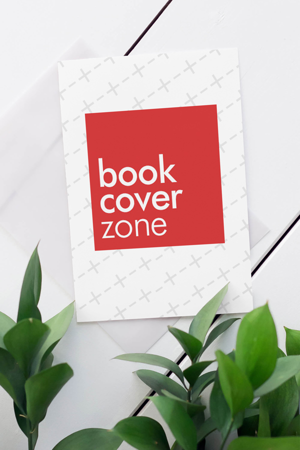 Floral Vertical Greeting Card Mockup
