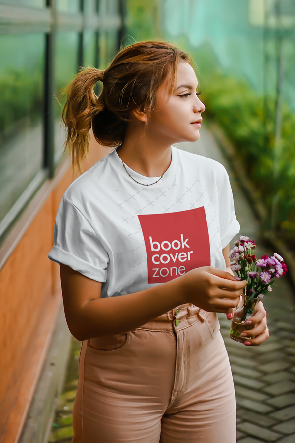 Shirt Mockup in Garden