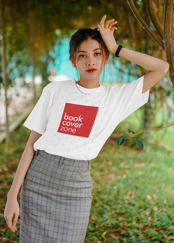 Shirt Mockup of a Posing Woman