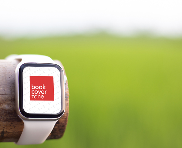 Smartwatch Mockup with Rice Field Background