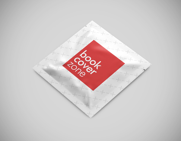 3D Square Sachet Design Mockup