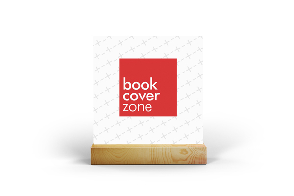 Square Table Number Holder Card Mockup