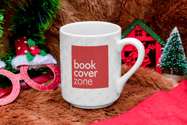 Standing Mug Mockup on Furry Carpet