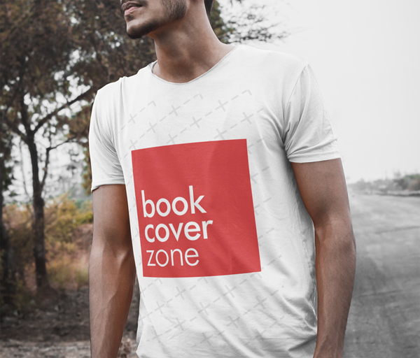Men's T-Shirt Mockup on Road