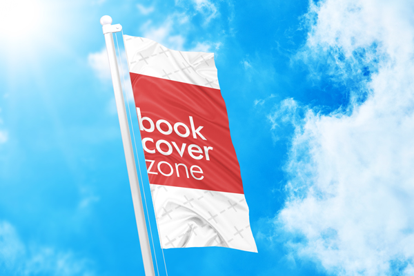 Tall Vertical Banner Ad with Waving Flag