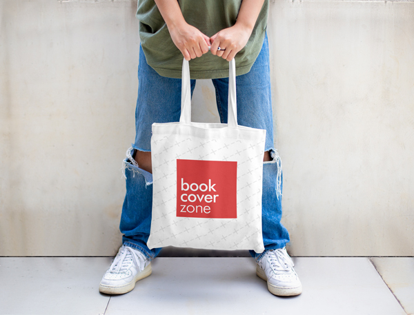 Tote Bag Mockup Featuring a Woman