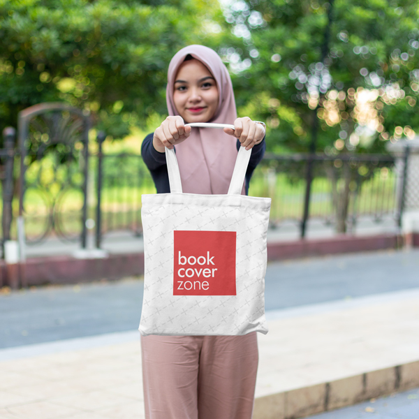 Tote Bag Mockup Featuring a Woman