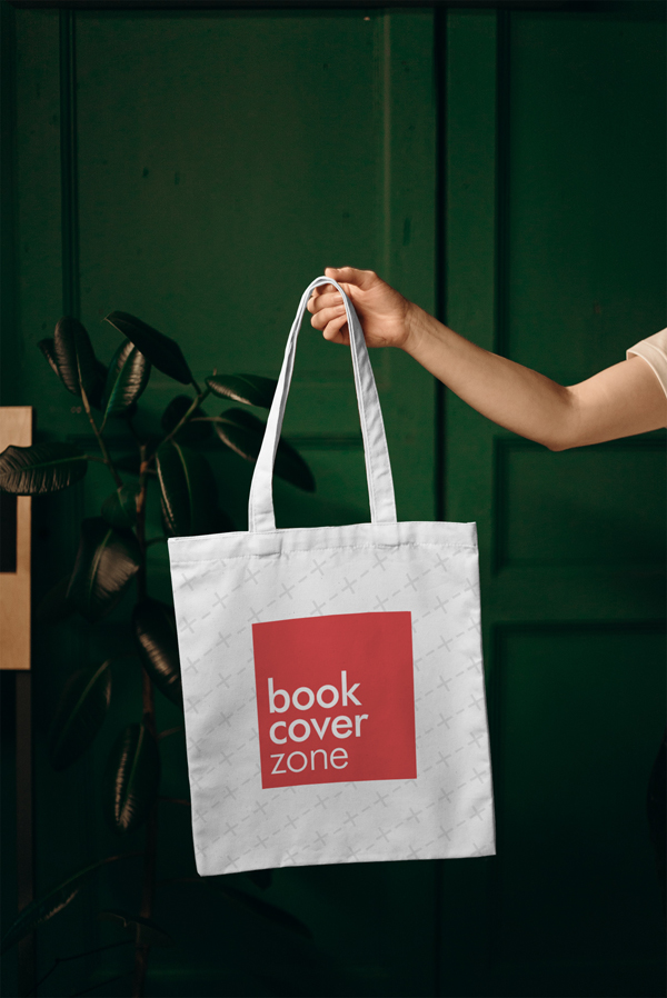 Tote Bag Mockup on Decorated Background