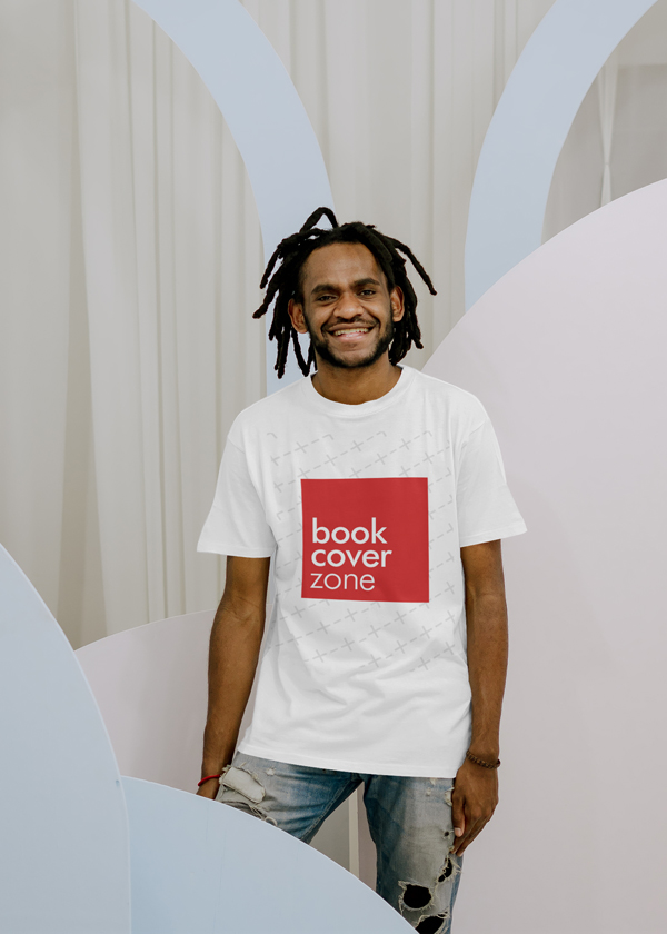 T-Shirt Mockup with Smiling Model