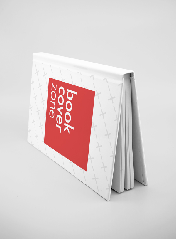 Upside Down Hardcover Book Mockup