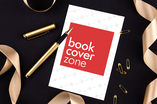 Vertical Greeting Card Mockup on Desk