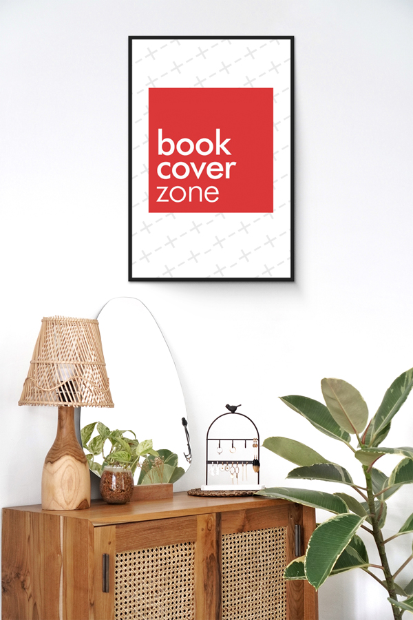 Vertical Picture Frame Mockup for Canvas Art
