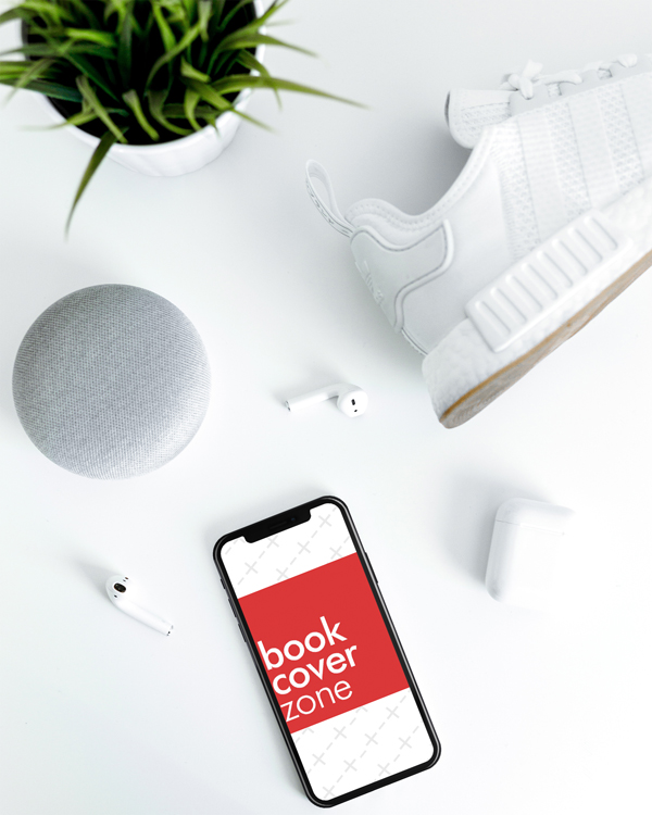 Desk Scene Mockup with iPhone X
