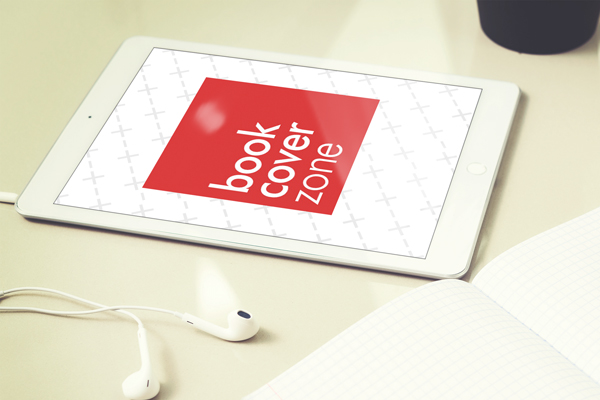 White iPad on Desk Mockup