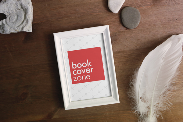 White Picture Frame Mockup with Objects