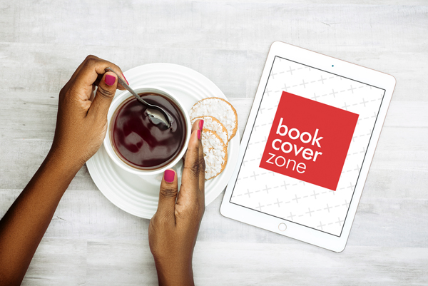 Woman Drinking Coffee with iPad