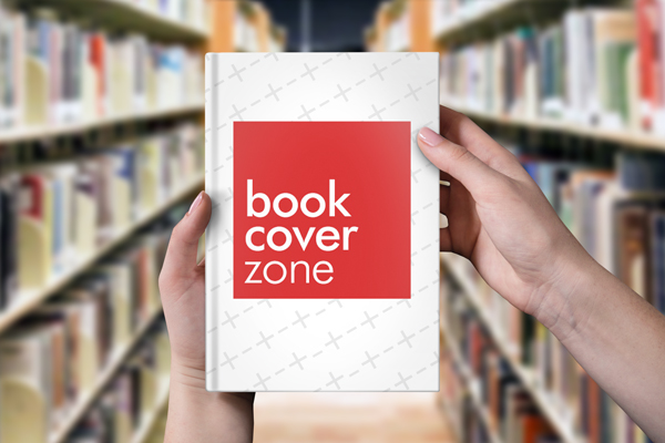 Woman Holding Book Mockup