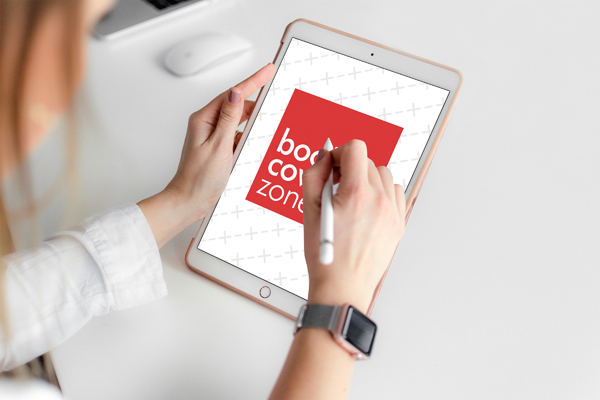 Woman Working on iPad with Apple Pencil