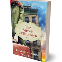 3D view of Premade Chick Lit Book Cover - Vanilla