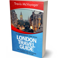 3D view of Premade Travel Book Cover - Steel Blue