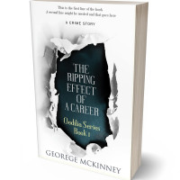 3D view of Premade Mystery & Thriller & Suspense Book Cover - Outer Space