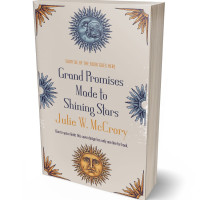 3D view of Premade Poetry Book Cover - Sisal