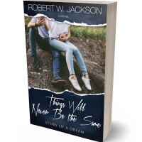 3D view of Premade Romance Book Cover - Outer Space