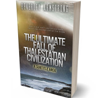 3D view of Premade Apocalyptica Book Cover - Fuscous Gray