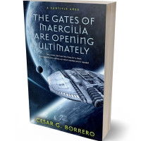 3D view of Premade Science Fiction Book Cover - Big Stone