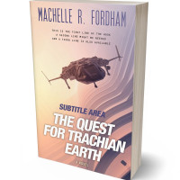 3D view of Premade Science Fiction Book Cover - Rose Fog