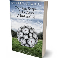 3D view of Premade Abstract Book Cover - Iron