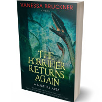 3D view of Premade Historical Book Cover - Bottle Green