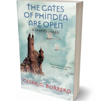 3D view of Premade Fantasy Book Cover - Conch