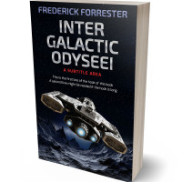 3D view of Premade Science Fiction Book Cover - French Gray