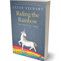 3D view of Premade Children's Book Cover - Pale Sky