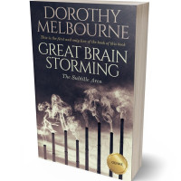 Tablet view of Soft Amber #842 - Premade Science & Nature Book Cover