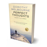 3D view of Premade Literary Fiction Book Cover - Double Spanish White