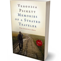 3D view of Premade Western Book Cover - Ecru White