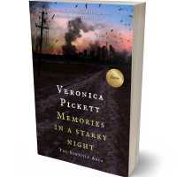 3D view of Premade Apocalyptica Book Cover - Cocoa Brown