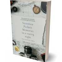 3D view of Premade Action & Adventure Book Cover - Celeste