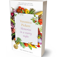 3D view of Premade Cookbooks & Food & Wine Book Cover - Woodland